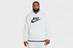 Nike Sportswear Club Hoodie (White/White/Black)