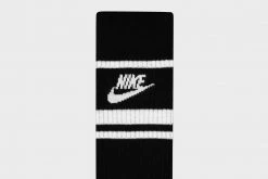 Nike Sportswear Everyday Essential Crew Sock 3 Pairs (Black/White) New Arrivals