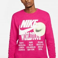 Nike Sportswear Long Sleeve Top (Fireberry) APPAREL