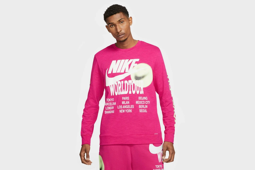 Nike Sportswear Long Sleeve Top (Fireberry) APPAREL 1 Nike Sportswear Long Sleeve Top (Fireberry) APPAREL