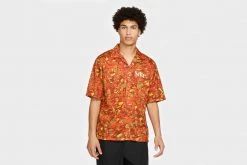 New Arrivals Nike Track Division Button Up Jersey (Orange)