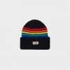 Pleasures - Island Striped Beanie (Black) New Arrivals