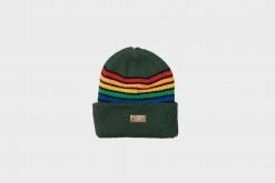 Pleasures - Island Striped Beanie (Green) New Arrivals