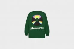 New Arrivals Pleasures Spin Long Sleeve T-Shirt (Green)