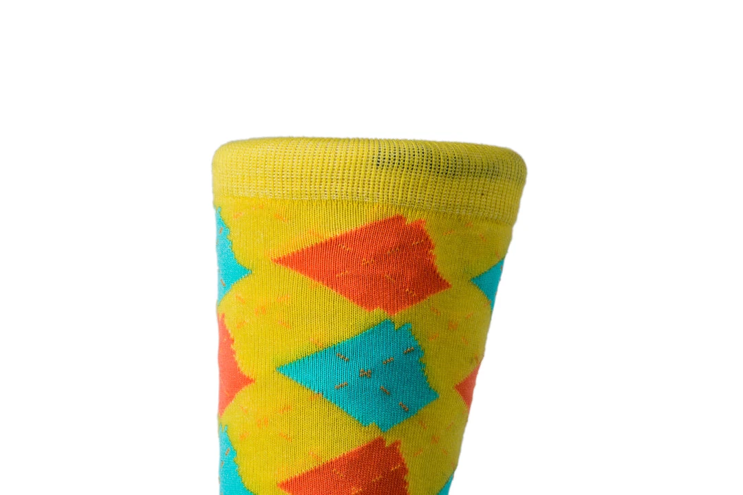 Arkansocks - ARgyle State Of Mind (Banana/Arctic-Denim) ACCESSORIES 2 Arkansocks - ARgyle State Of Mind (Banana/Arctic-Denim) ACCESSORIES