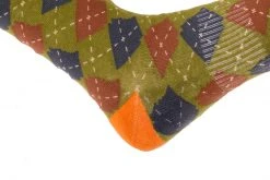 Arkansocks - Argyle State Of Mind (Deep Mandarin/Olive) ACCESSORIES