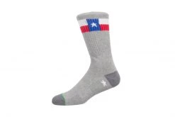 Arkansocks - Lonestar (Grey Heather/Red-Navy) ACCESSORIES