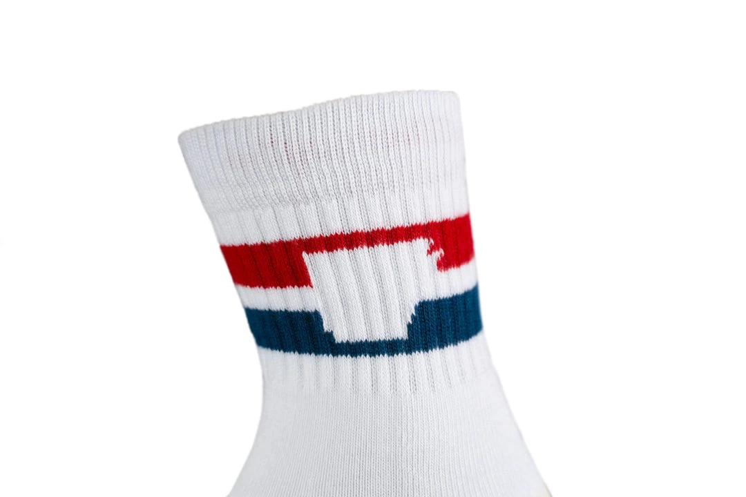 ACCESSORIES Arkansocks - Tailgater Mid (White/Navy-Red)