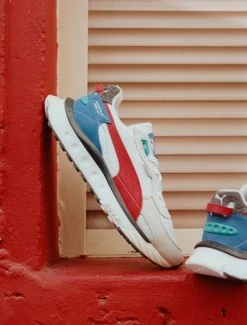Puma Wild Rider Layers (Puma White-Urban Red) SNEAKERS