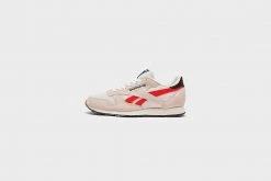 Reebok Classic Leather (Pure Grey/Red/Gold MT)