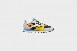 Reebok Classic Leather (Black/Pure Gray/Essential Blue)