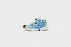 Reebok X Adidas Instapump Fury Boost (Dandy Blue/Sky Blue/Yellow Sensation)