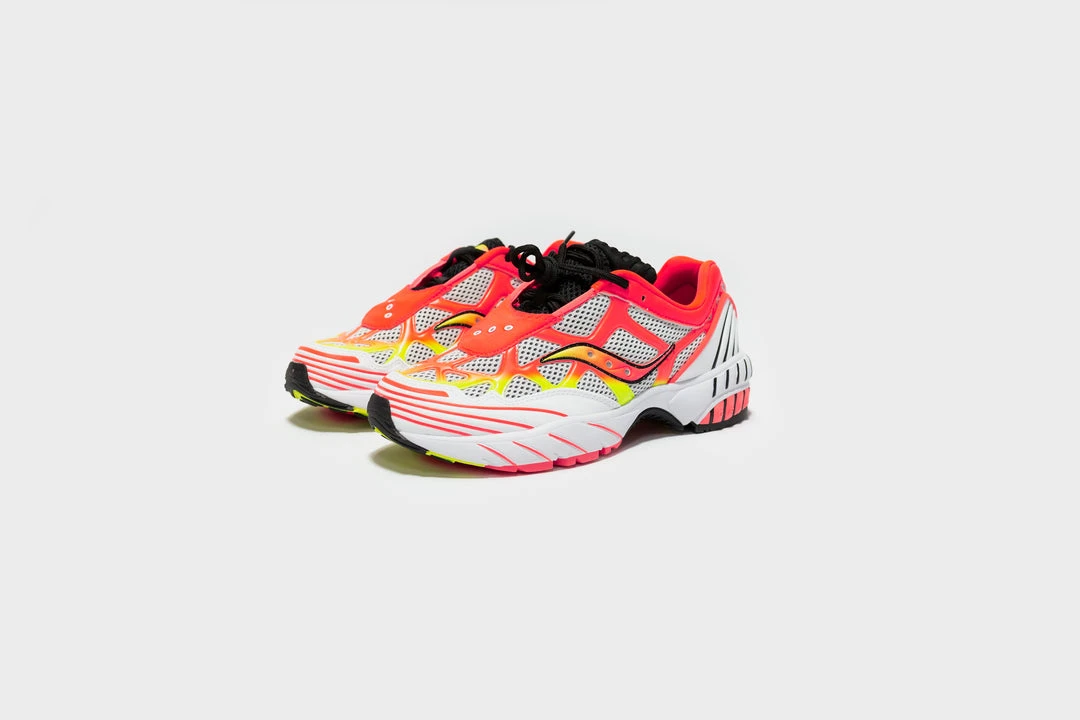 SNEAKERS Saucony Grid Web (Wht/Vizred/Citr) 5 SNEAKERS Saucony Grid Web (Wht/Vizred/Citr)