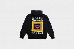 APPAREL Surf Is Dead - Shock Waves Hoodie (Black)