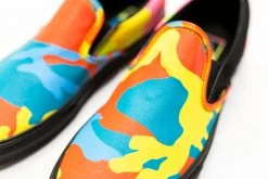 Vans Neon Camo Classic Slip-On (Multi Camo/Black) SNEAKERS
