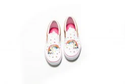 SNEAKERS Vans Unicorn Rainbow Classic Slip-On (Pink Lemonade/True White)
