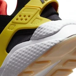 New Arrivals WMNS Nike Air Huarache (Black/Yellow Strike-White)