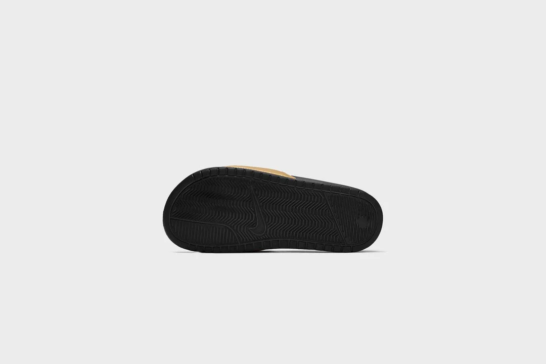 WMNS Nike Benassi JDI (Black/Black-Metallic Gold) SNEAKERS 3 WMNS Nike Benassi JDI (Black/Black-Metallic Gold) SNEAKERS