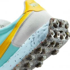 WMNS Nike Waffle Racer Crater (Bleached Aqua/Speed Yellow)