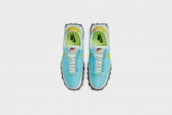 WMNS Nike Waffle Racer Crater (Bleached Aqua/Speed Yellow)