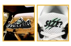 Size? X Saucony Grid Azura 2000 (Zebra) SNEAKERS