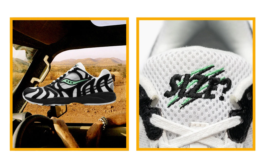 Size? X Saucony Grid Azura 2000 (Zebra) SNEAKERS 1 Size? X Saucony Grid Azura 2000 (Zebra) SNEAKERS