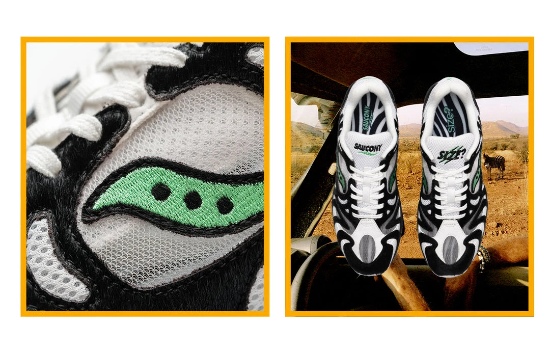 Size? X Saucony Grid Azura 2000 (Zebra) SNEAKERS 2 Size? X Saucony Grid Azura 2000 (Zebra) SNEAKERS